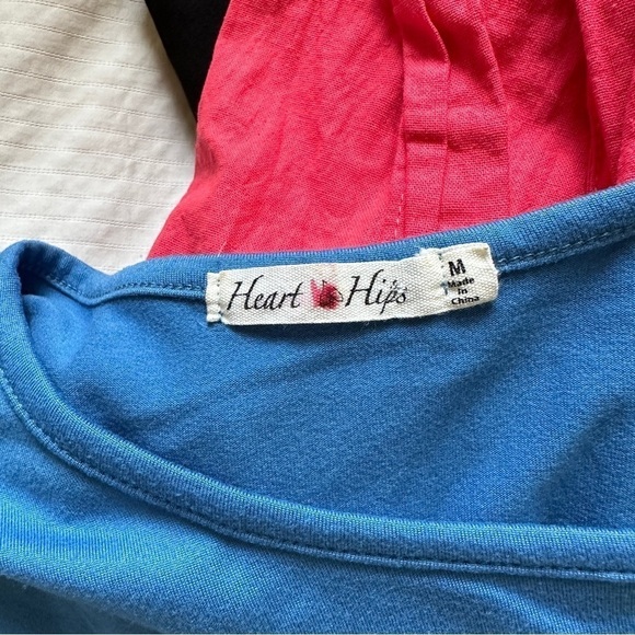 Heart Hips Blue Maxi Sundress Bodycon Fitted Women’s Slit Split Dress Twist Back - Picture 5 of 6